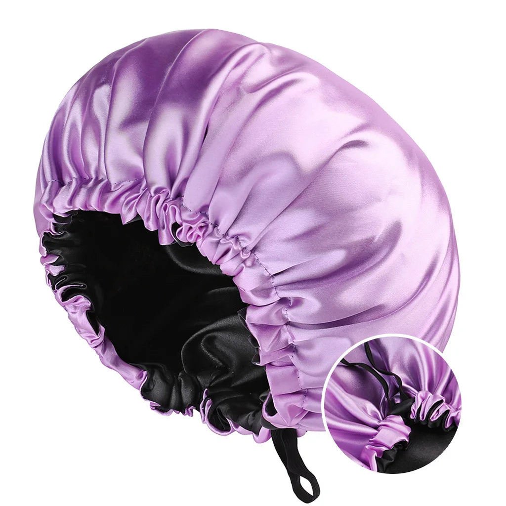 Adjustable Satin Sleeping Bonnet