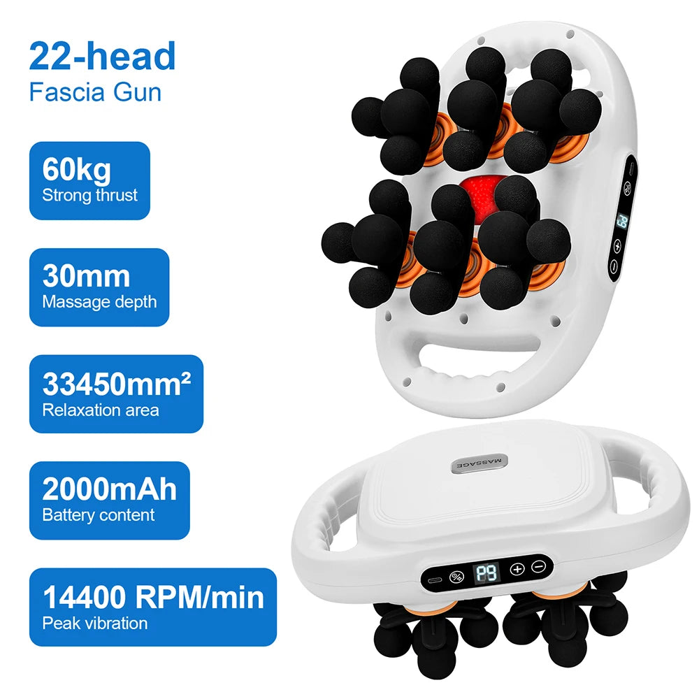 42-Heads Heated Body Massager