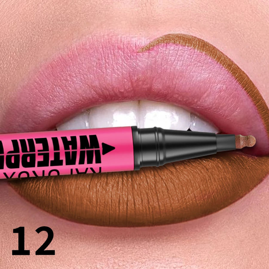 Perfect Lips, Endless Confidence! 
Create a flawless lip look with this waterproof matte lip liner. Its smooth formula defines, shapes, and enhances your lips with long-lasting color and a beautiful natural finish. Perfect f