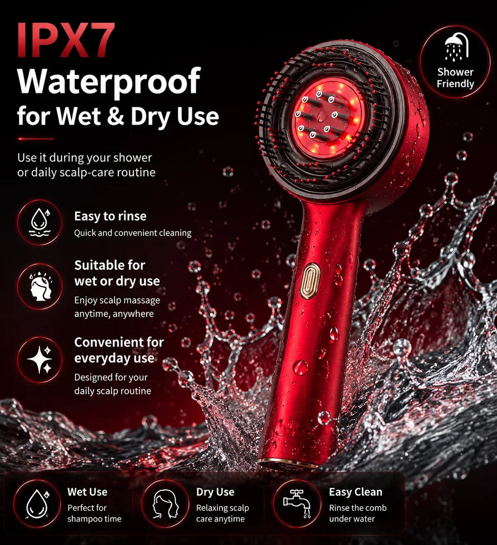 Red Light Scalp Massager