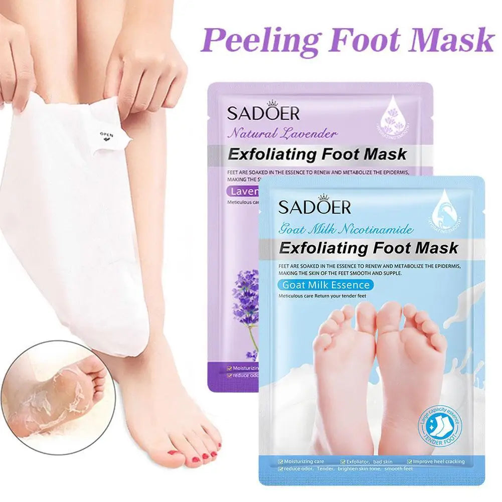 Exfoliating Foot Peel Mask Socks – 1 Pair

Give your feet a fresh, smooth makeover with this exfoliating foot mask. Designed to gently remove dead skin and roughness while helping restore a soft, moisturized feel. Enjoy sal