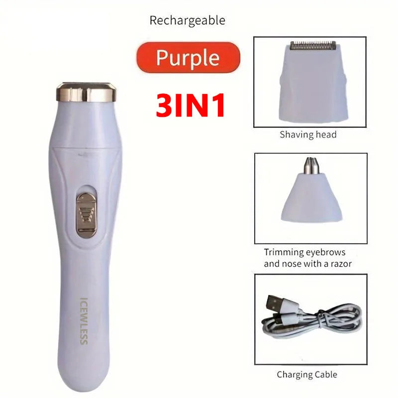 Silky Smooth Skin Anytime! 
Enjoy quick, painless, and effortless hair removal with this waterproof electric trimmer. Perfect for the face, bikini area, arms, and legs—giving you smooth, flawless skin in minutes.