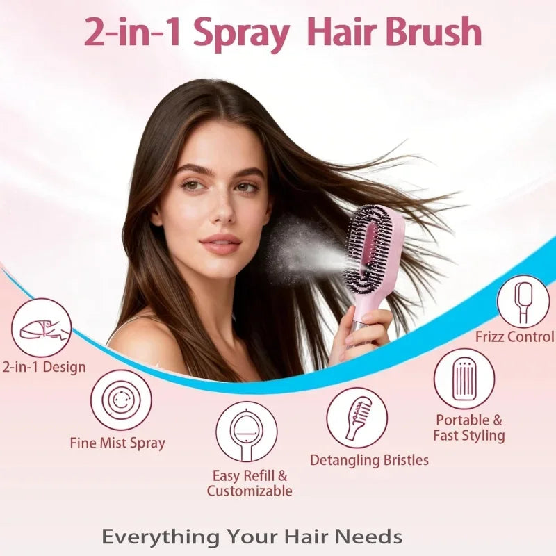 2in1 Mist Hair Brush