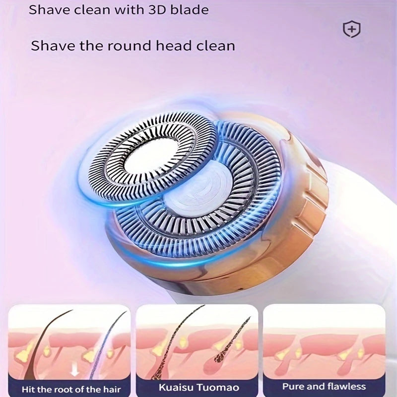 Silky Smooth Skin Anytime! 
Enjoy quick, painless, and effortless hair removal with this waterproof electric trimmer. Perfect for the face, bikini area, arms, and legs—giving you smooth, flawless skin in minutes.