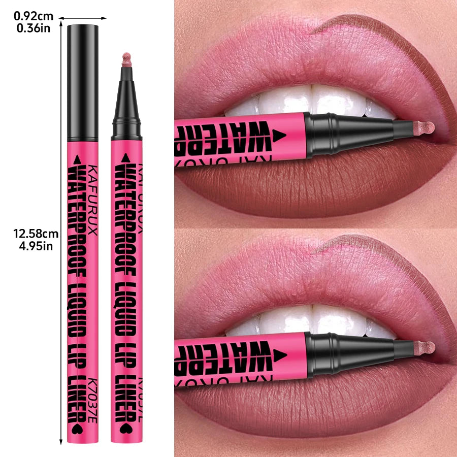 Perfect Lips, Endless Confidence! 
Create a flawless lip look with this waterproof matte lip liner. Its smooth formula defines, shapes, and enhances your lips with long-lasting color and a beautiful natural finish. Perfect f