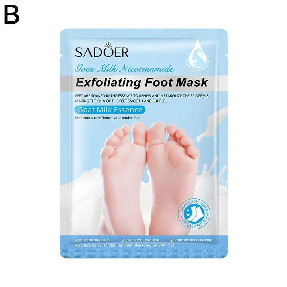 Exfoliating Foot Peel Mask Socks – 1 Pair

Give your feet a fresh, smooth makeover with this exfoliating foot mask. Designed to gently remove dead skin and roughness while helping restore a soft, moisturized feel. Enjoy sal
