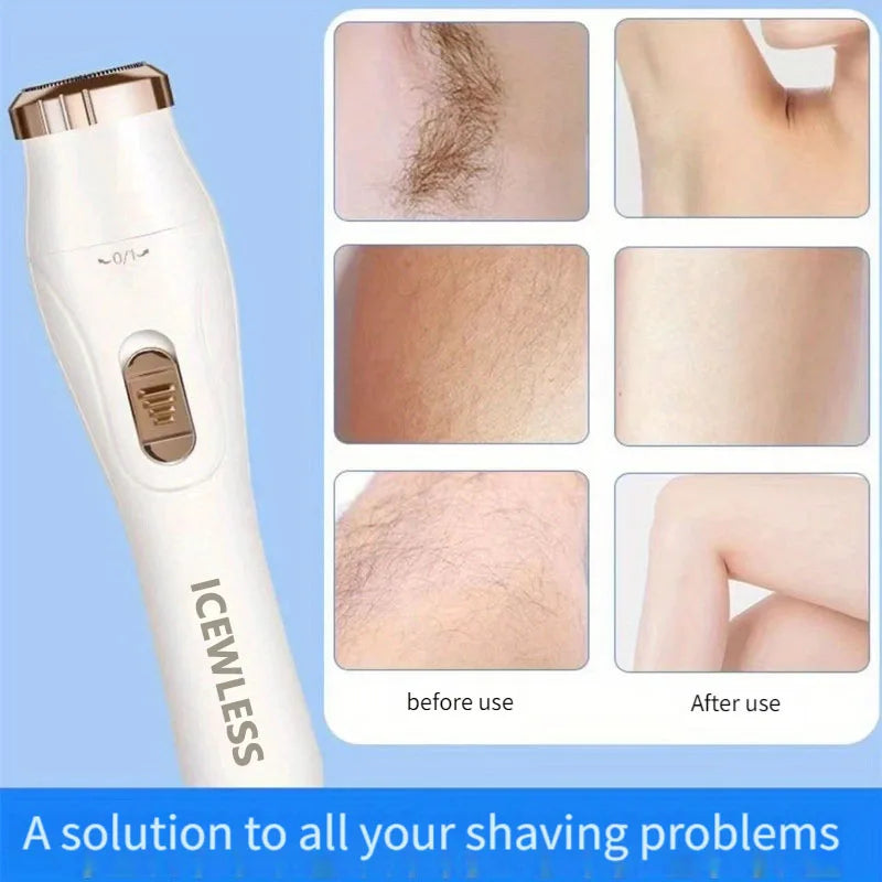 Silky Smooth Skin Anytime! 
Enjoy quick, painless, and effortless hair removal with this waterproof electric trimmer. Perfect for the face, bikini area, arms, and legs—giving you smooth, flawless skin in minutes.