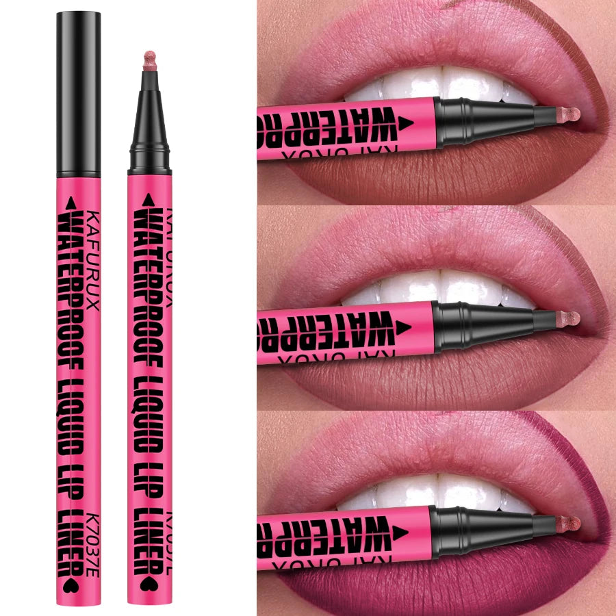Perfect Lips, Endless Confidence! 
Create a flawless lip look with this waterproof matte lip liner. Its smooth formula defines, shapes, and enhances your lips with long-lasting color and a beautiful natural finish. Perfect f