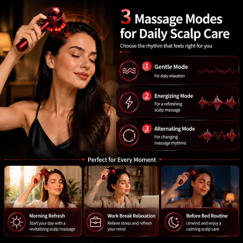 Red Light Scalp Massager