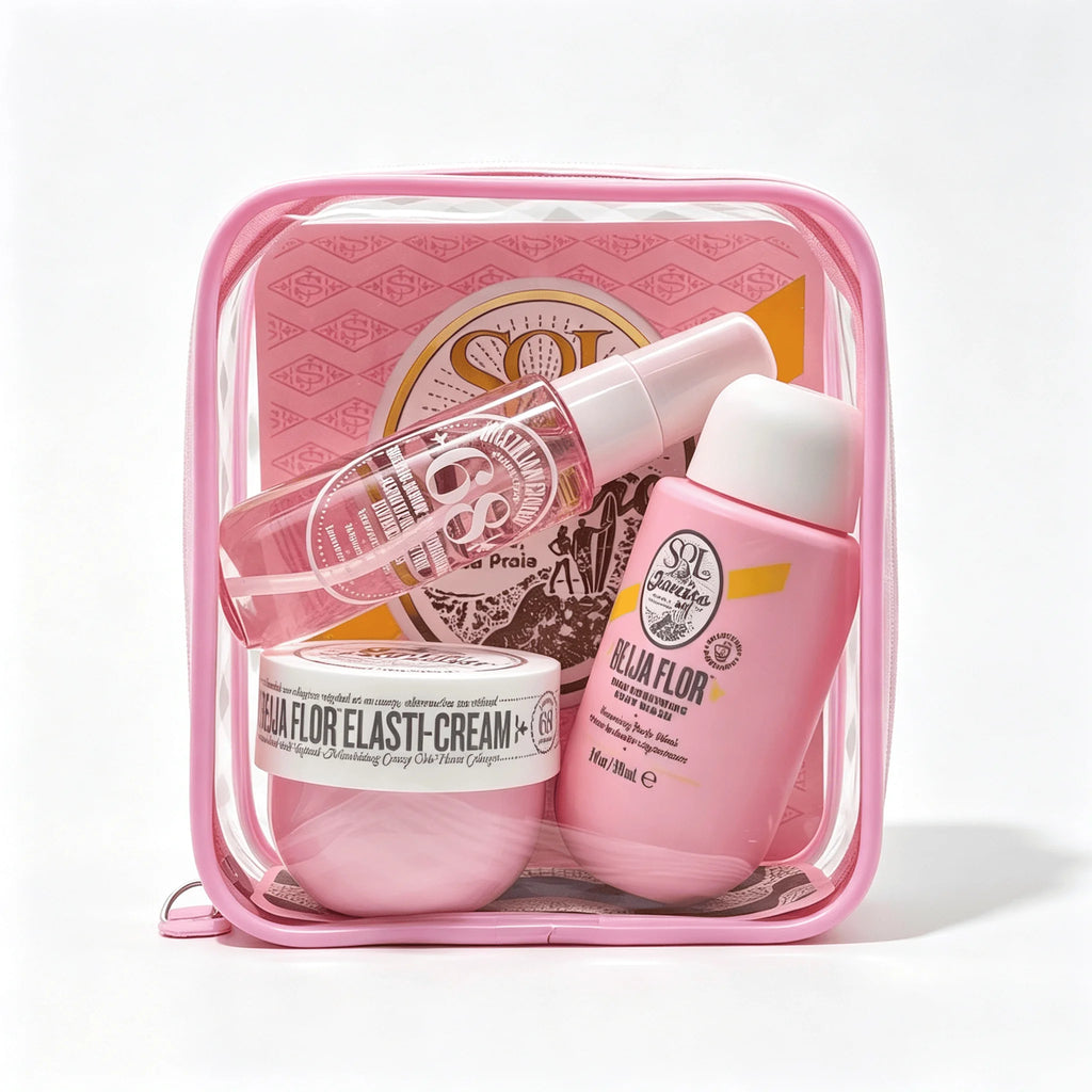 Indulge in a Luxurious Brazilian Glow! 
Pamper your skin with this 3-piece body care set featuring a nourishing body cream, refreshing body wash, and a beautiful fragrance mist. Leaves your skin feeling soft, hydrated, and de