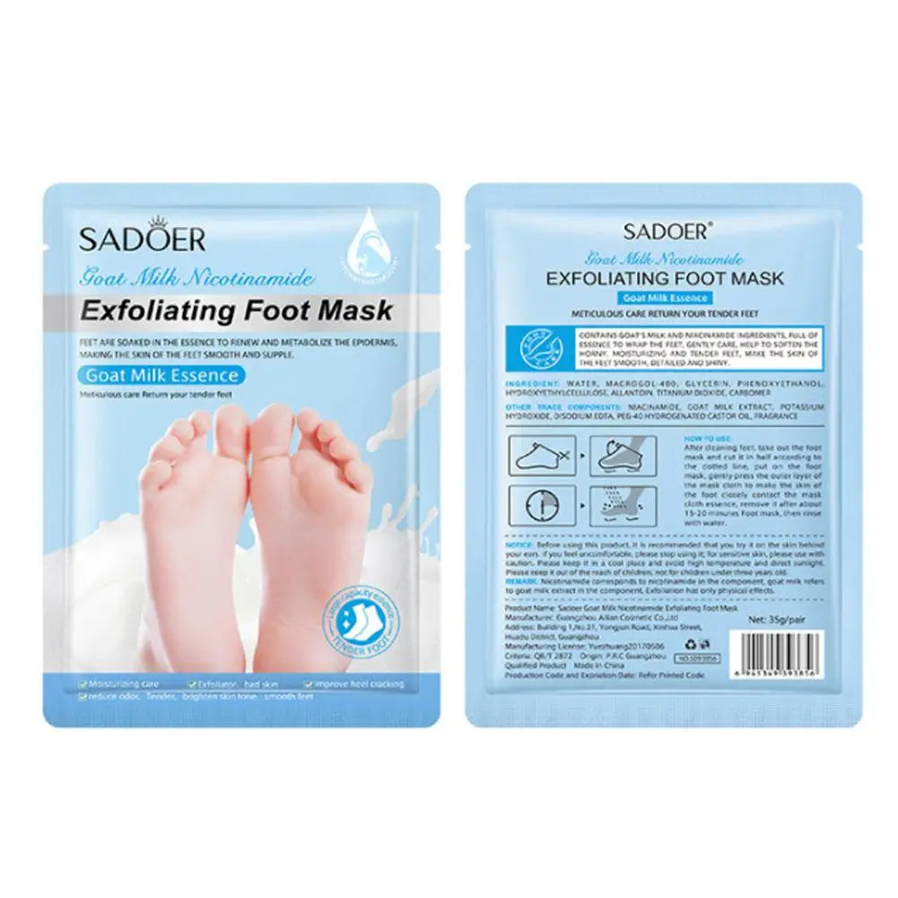 Exfoliating Foot Peel Mask Socks – 1 Pair

Give your feet a fresh, smooth makeover with this exfoliating foot mask. Designed to gently remove dead skin and roughness while helping restore a soft, moisturized feel. Enjoy sal