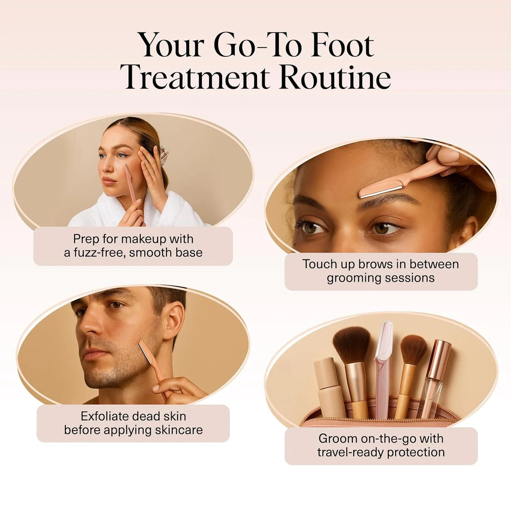 Perfect Brows, Effortless Beauty! 
Achieve beautifully shaped eyebrows with precision and ease. This professional eyebrow trimmer helps remove unwanted facial hair gently while creating a clean, flawless look. Smooth, safe,