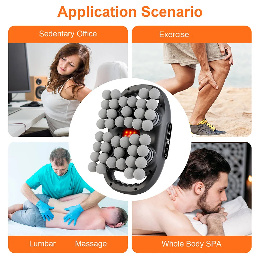 42-Heads Heated Body Massager