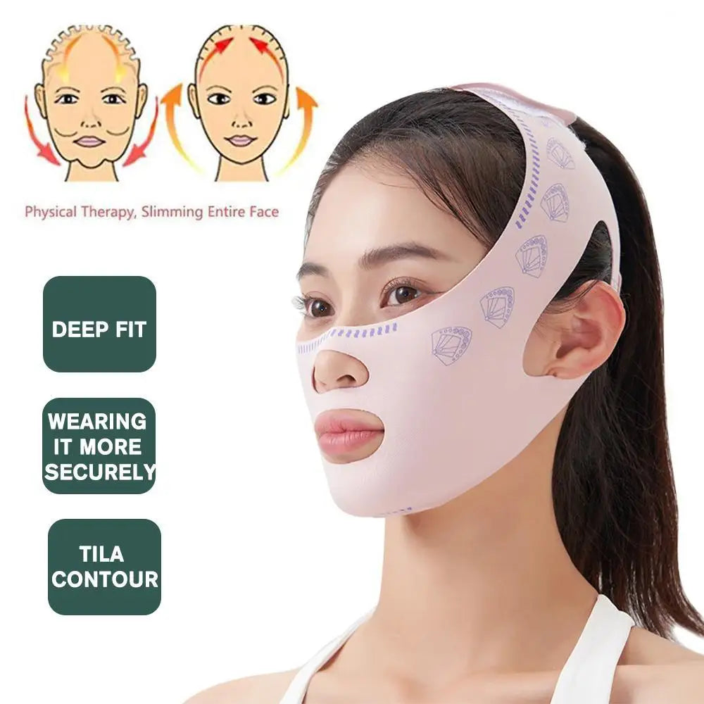 Achieve a More Defined V-Line!
Comfortable chin lifting band designed to support your jawline for a firmer, more sculpted look.
