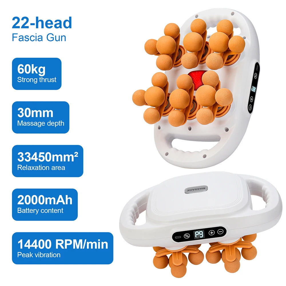 42-Heads Heated Body Massager