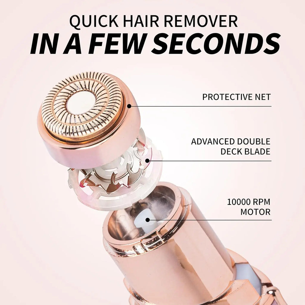 Mini Facial Hair Remover for Women

Achieve smooth, flawless skin in seconds with this portable electric hair remover. Gently removes unwanted hair from the face, lips, chin, underarms, and bikini area without irritation. Com