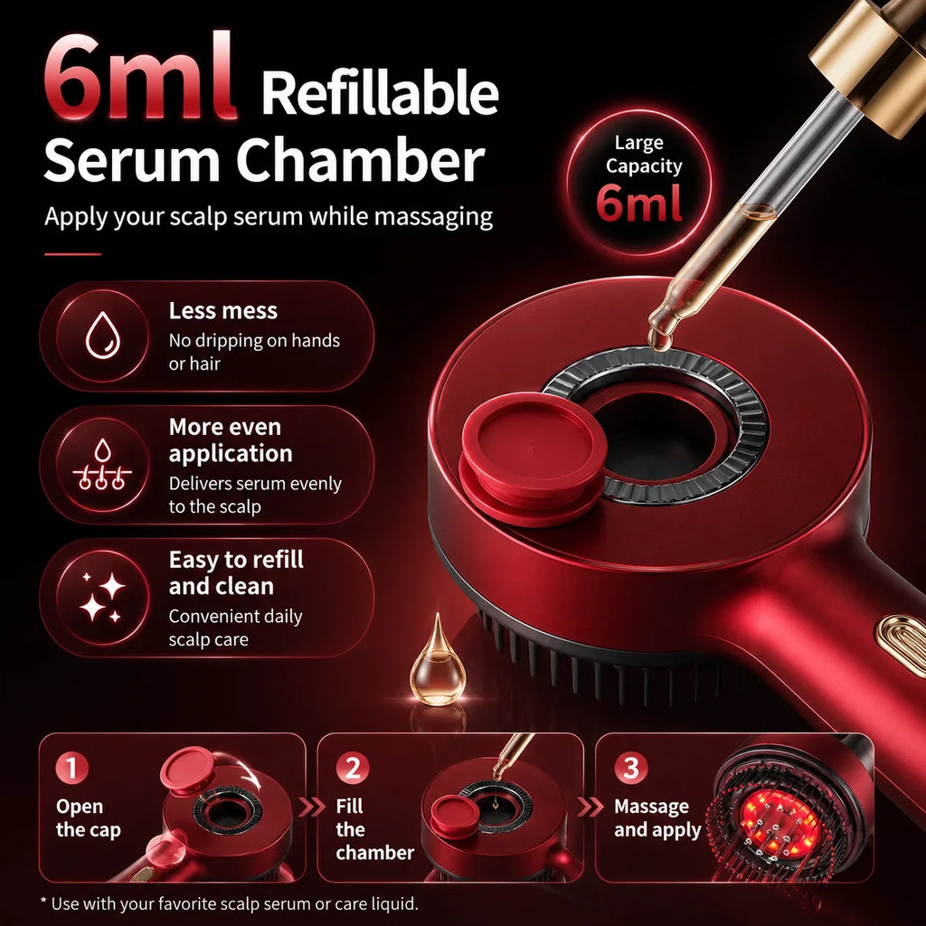 Red Light Scalp Massager